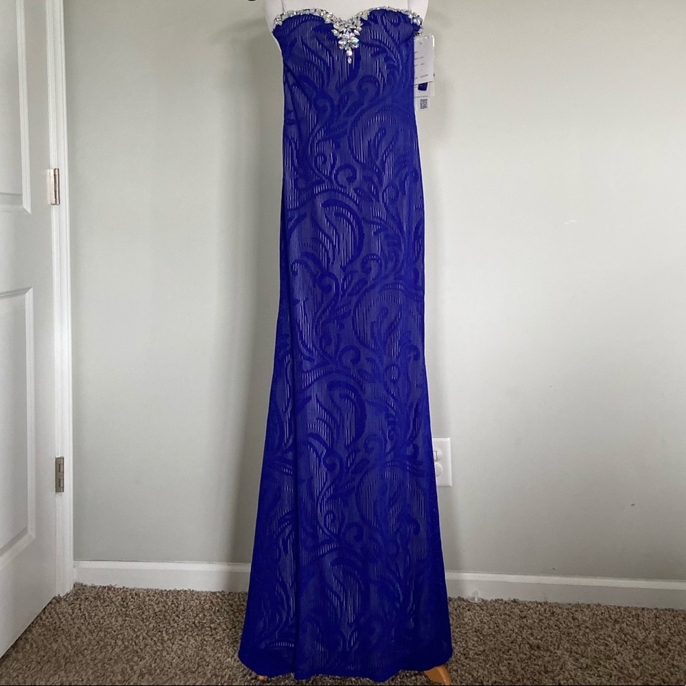 NWT Xcite Prom Royal/Nude Evening Prom Gown 2